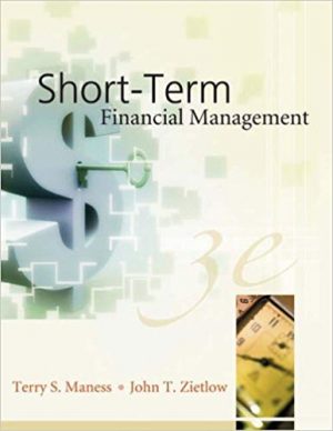 short term financial management 3rd edition maness solutions manual
