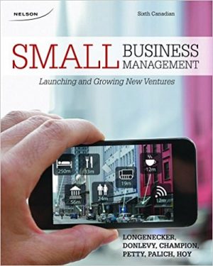 small business management launching and growing canadian 6th edition longenecker solutions manual