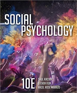 social psychology 10th edition kassin test bank