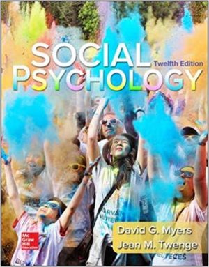 social psychology 12th edition myers test bank