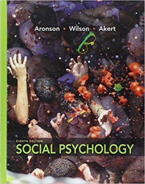 social psychology 8th edition aronson solutions manual