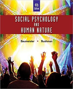 social psychology and human nature comprehensive edition 4th edition baumeister test bank