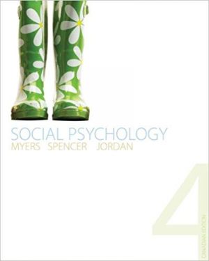 social psychology canadian 4th edition myers test bank