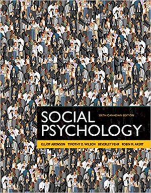 social psychology canadian 6th edition aronson solutions manual