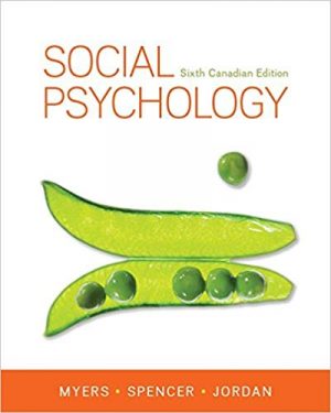 social psychology canadian 6th edition myers test bank