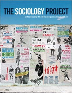sociology project introducing the sociological imagination 1st edition manza test bank