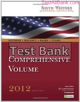 south western federal taxation 2011 comprehensive 34th edition hoffman test bank