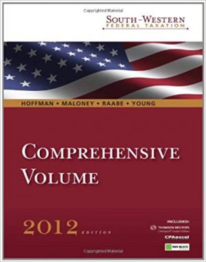 south western federal taxation 2012 comprehensive 1st edition hoffman test bank