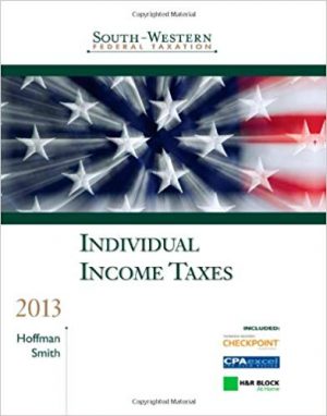 south western federal taxation 2013 individual income taxes 36th edition hoffman solutions manual