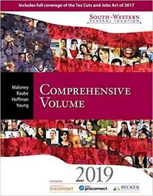 south western federal taxation 2019 comprehensive 42nd edition maloney solutions manual