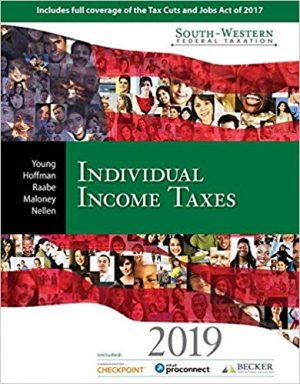 south western federal taxation 2019 individual income taxe 42nd edition young solutions manual