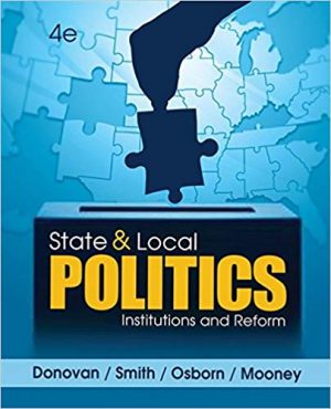 state and local politics 4th edition donovan test bank