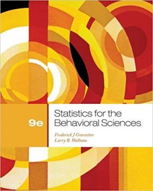 statistics for the behavioral sciences 9th edition gravetter solutions manual