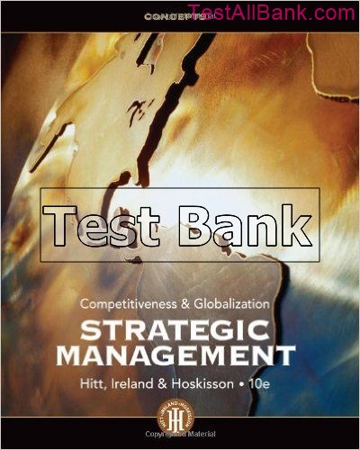 Strategic Management Concepts And Cases Competitiveness And ...