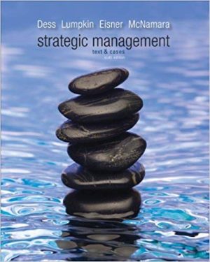 strategic management text and cases 6th edition dess solutions manual