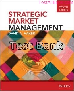 strategic market management 10th edition aaker test bank