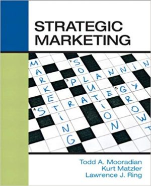strategic marketing 1st edition mooradian test bank