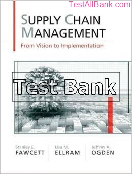 supply chain management from vision to smplementation 1st edition fawcett test bank
