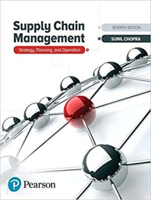 supply chain management strategy planning and operation 7th edition chopra solutions manual