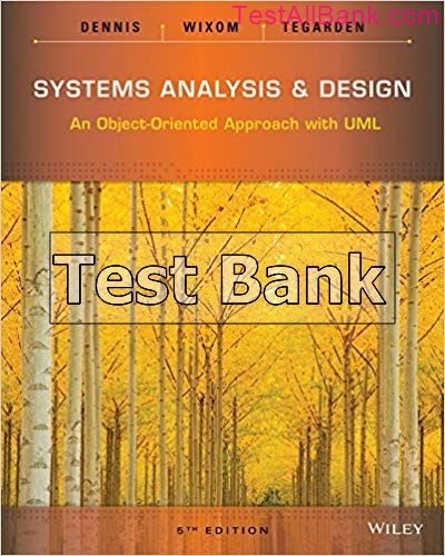 Systems Analysis And Design An Object Oriented Approach With UML 5th ...