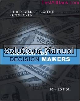 taxation for decision makers 2014 1st edition dennis solutions manual