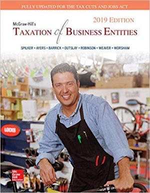 taxation of business entities 2019 edition 10th edition spilker solutions manual