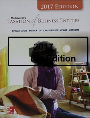 taxation of business entities 8th edition spilker test bank