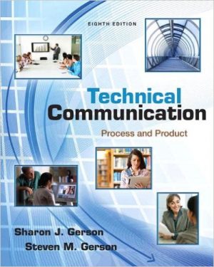 technical communication process and product 8th edition gerson test bank