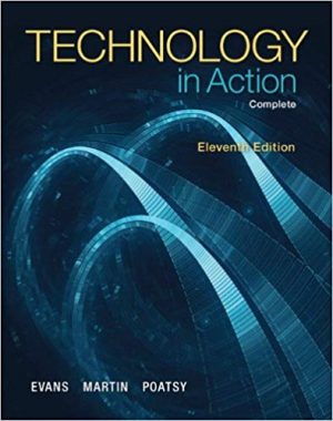 technology in action complete 11th edition evans solutions manual