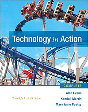 technology in action complete 12th edition evans solutions manual