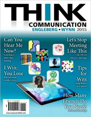 think communication 3rd edition engleberg test bank