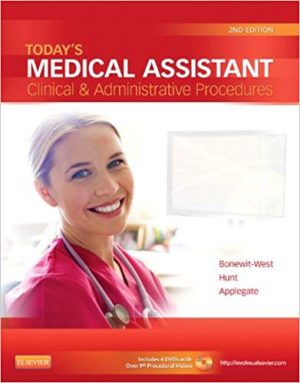 todays medical assistant clinical and administrative procedures 2nd edition bonewit test bank