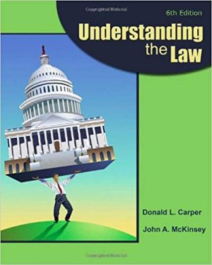 understanding the law 6th edition carper test bank