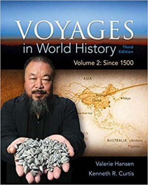 voyages in world history volume 2 3rd edition hansen test bank