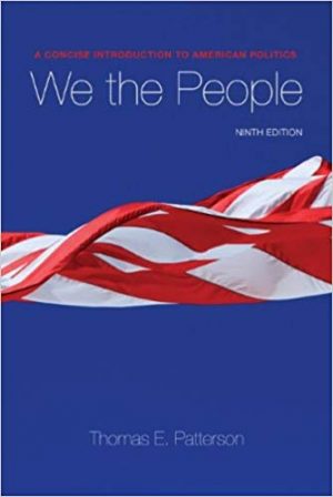 we the people an introduction to american government 9th edition patterson test bank