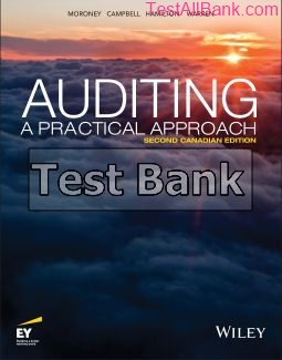 auditing a practical approach canadian 2nd edition moroney test bank