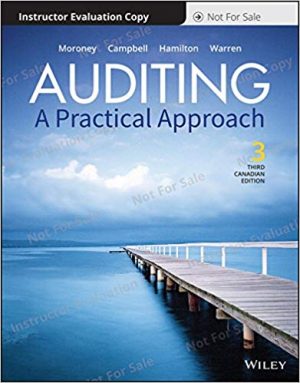 auditing a practical approach canadian 3rd edition moroney test bank
