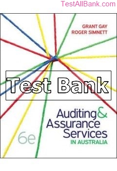 auditing and assurance services in australia 6th edition louwers test bank