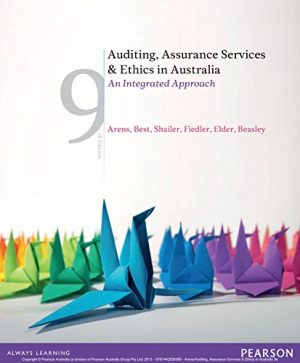 auditing assurance services and ethics in australia 9th edition arens solutions manual