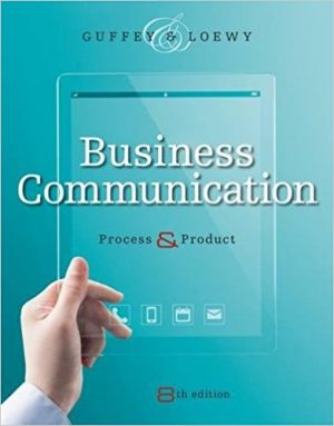 business communication process and product 8th edition guffey solutions manual