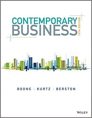contemporary business 17th edition boone test bank