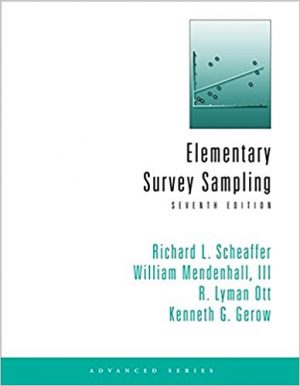 elementary survey sampling 7th edition scheaffer solutions manual
