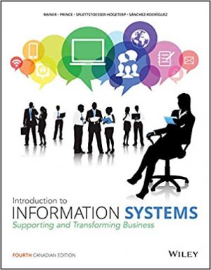 introduction to information systems canadian 4th edition rainer test bank