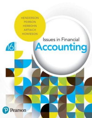 issues in financial accounting 16th edition henderson solutions manual