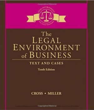 legal environment of business text and cases 10th edition cross test bank