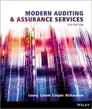 modern auditing and assurance services 6th edition leung solutions manual