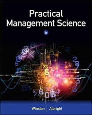 practical management science 5th edition winston solutions manual