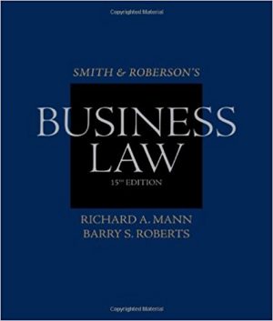 smith and robersons business law 15th edition mann test bank