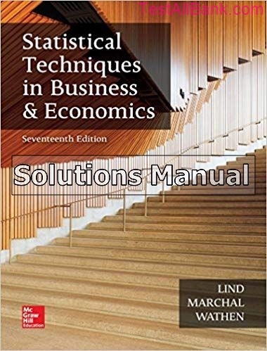 Statistical Techniques In Business And Economics 17th Edition Lind ...