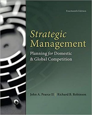 strategic management 14th edition pearce test bank